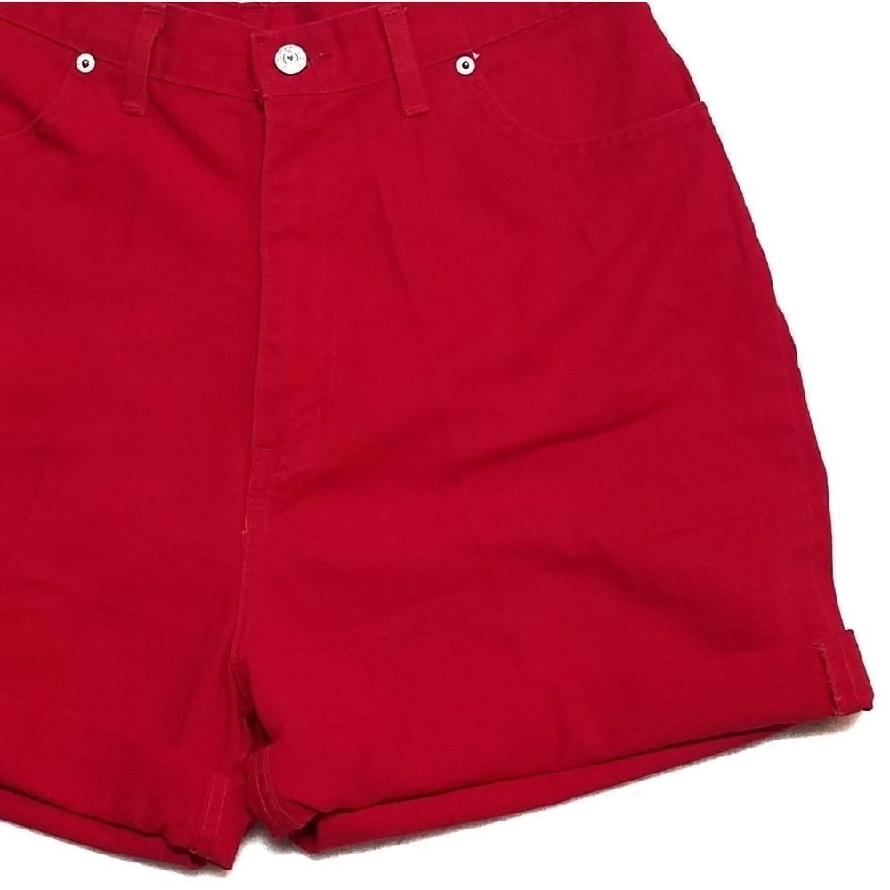 Vintage 70s Faded Glory Red High Rise Denim Shorts - image 4